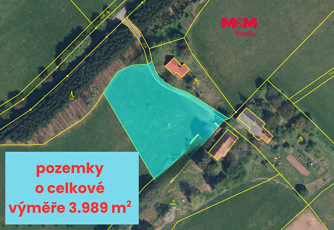 Prodej louky 3989 m²
