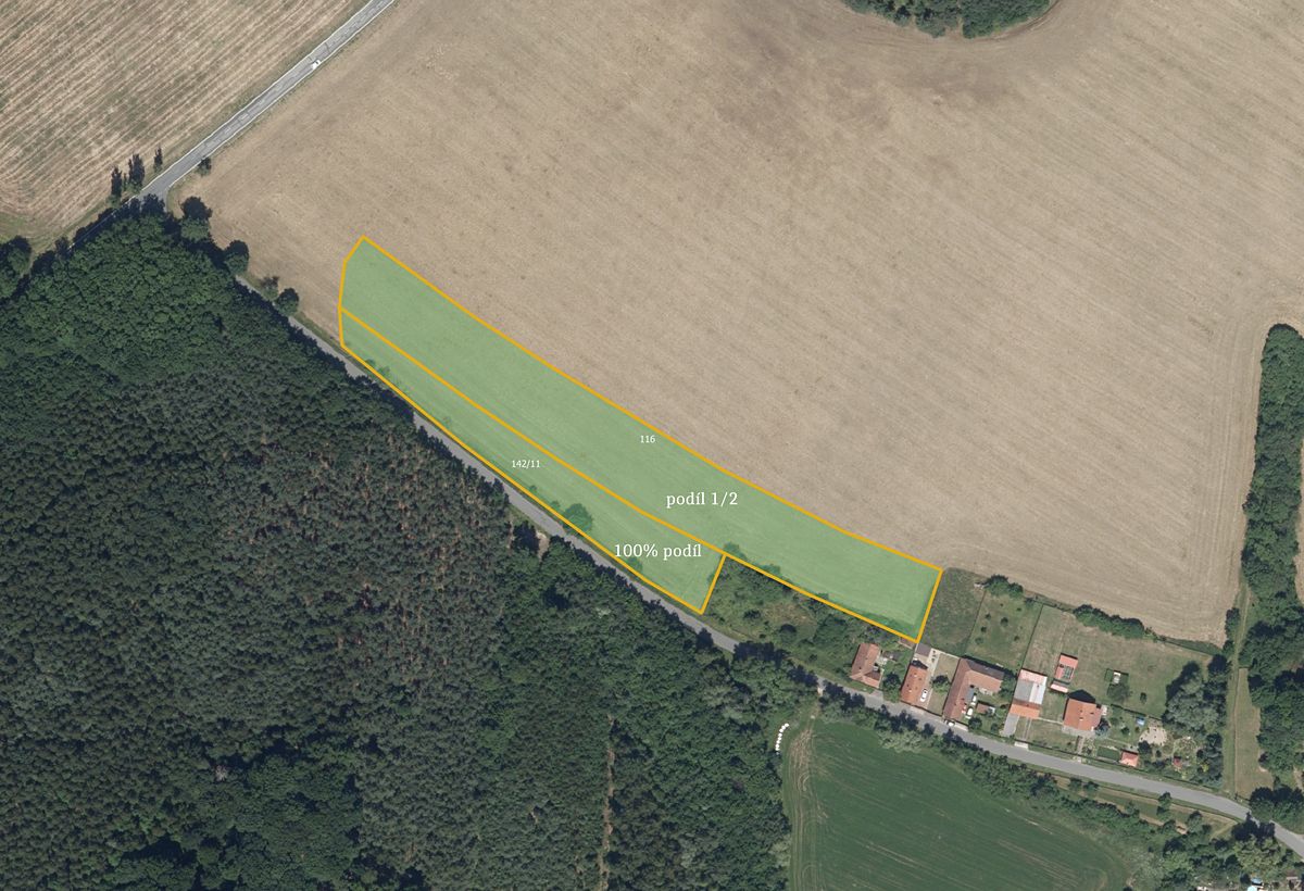Prodej pole 7612 m²