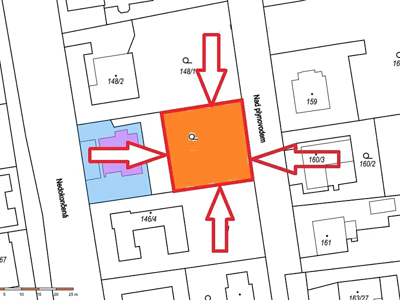 Prodej stavebního pozemku 561 m², Praha – náhled fotky 2