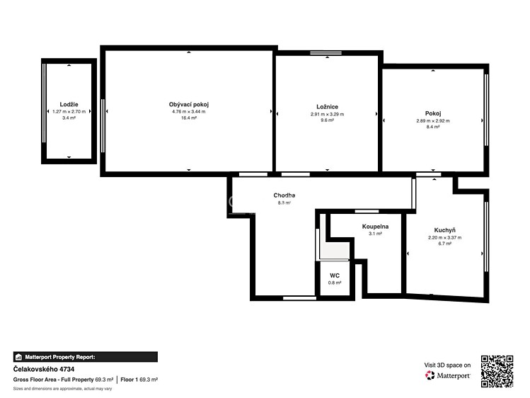 Квартира 3+1 на продаж, 72 м² (19 з 19)