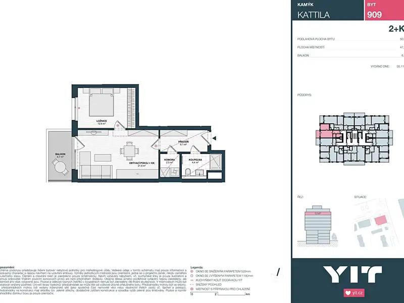 Prodej bytu 2+kk 48 m², Praha – náhled fotky 2