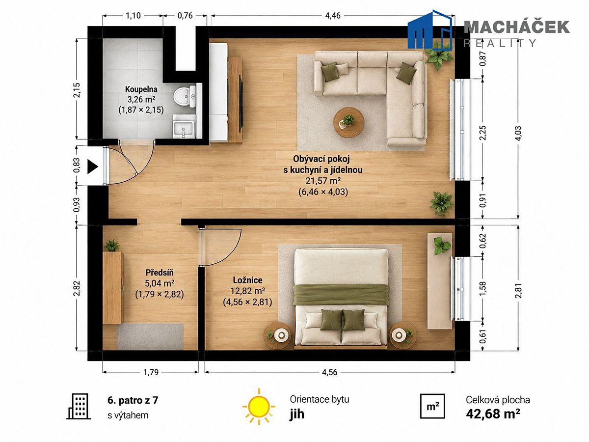Prodej bytu 2+kk 42 m² – fotografie 4