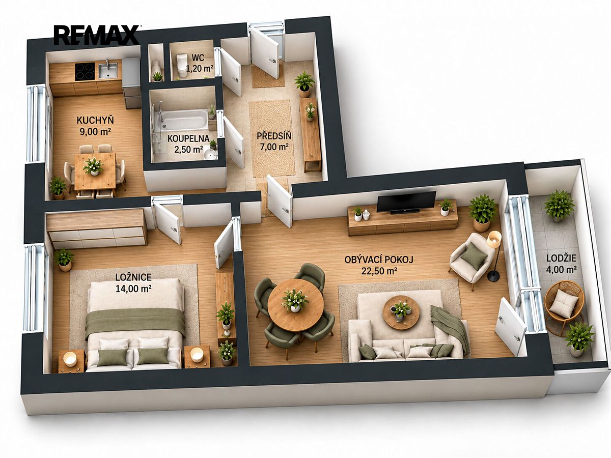 Prodej bytu 2+1 60 m² – fotografie 3