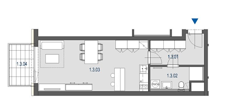 Prodej bytu 1+kk 39 m² – fotografie 3