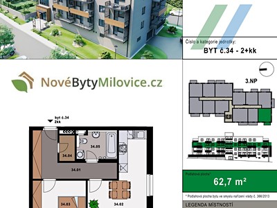 Квартира 2+kk на продаж, 64 м² (2 з 11)