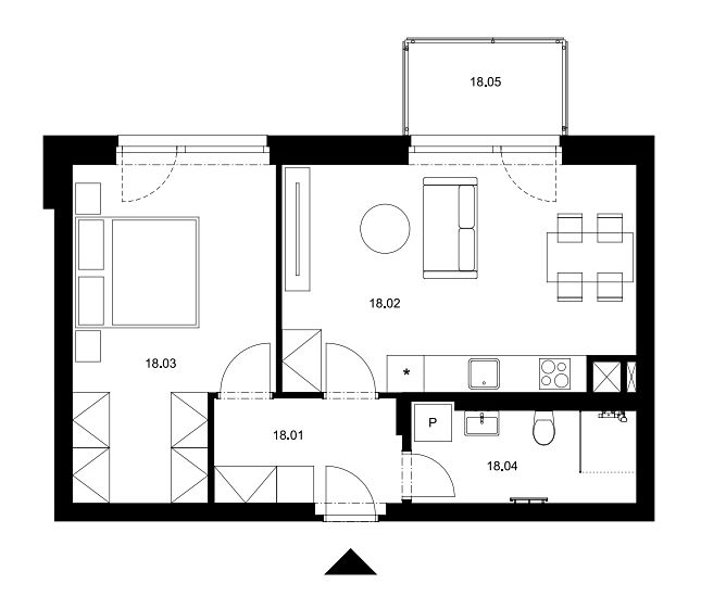Prodej bytu 2+kk 54 m² – fotografie 3