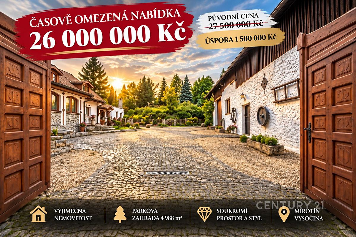 Prodej zemědělské usedlosti 663 m², pozemek 4988 m², Mnich – fotka 1 z 3