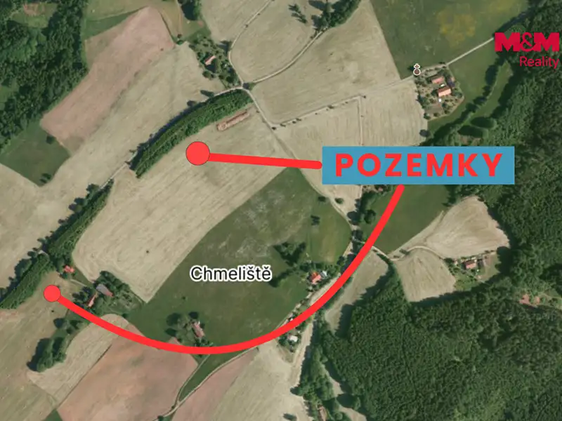 Prodej louky 3989 m², Dobré – náhled fotky 3