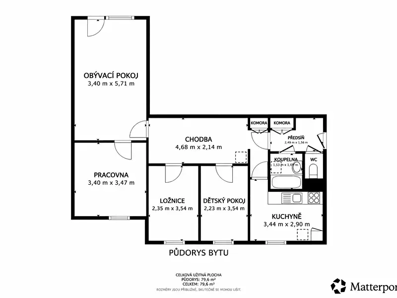 Prodej bytu 4+1 79 m², Pelhřimov – náhled fotky 2