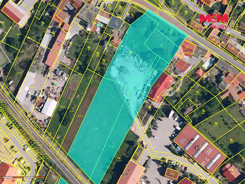 Prodej stavebního pozemku 7245 m², Holubice – náhled fotky 2