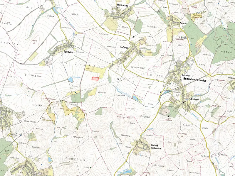 Prodej pole 24656 m², Kučerov – náhled fotky 2