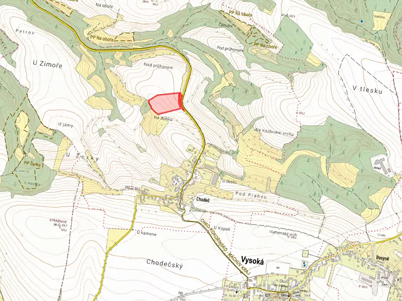 Prodej pole 24375 m², Vysoká – náhled fotky 2