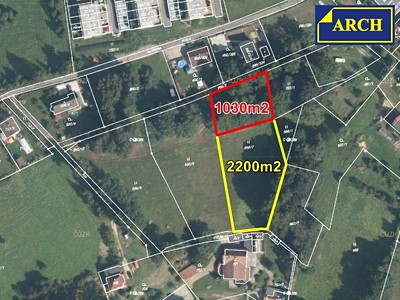 Prodej  stavebního pozemku 1 255 m²