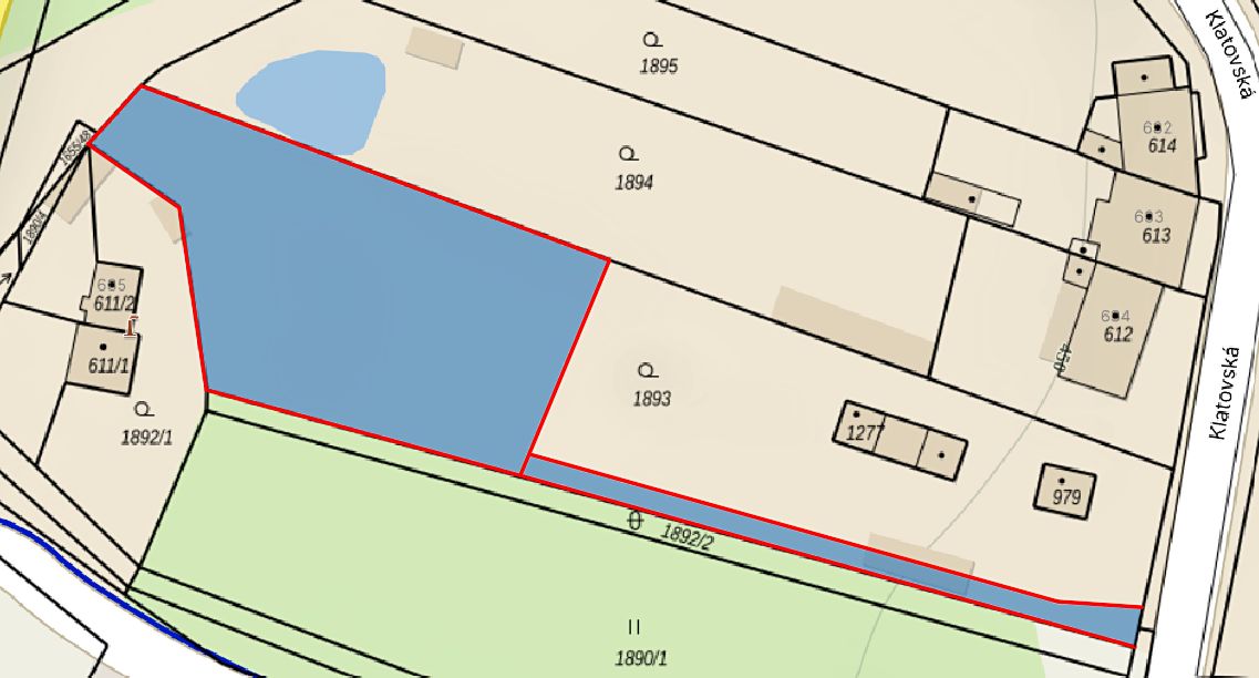 Prodej stavebního pozemku 1700 m²