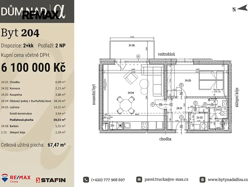 Prodej bytu 2+kk 59 m², Plzeň – náhled fotky 2