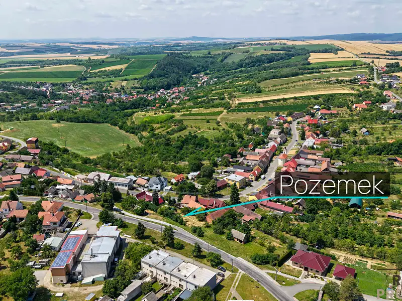 Prodej stavebního pozemku 1206 m², Vážany – náhled fotky 3