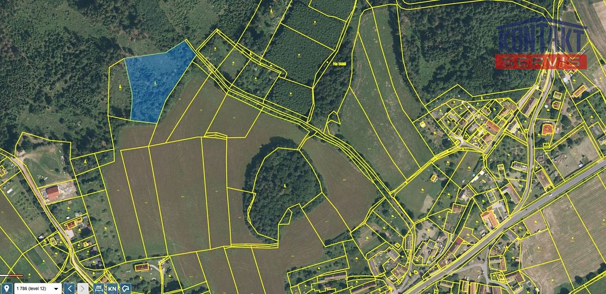 Prodej lesa 6402 m²