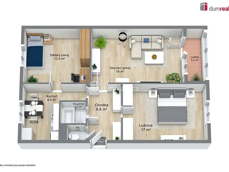 Prodej bytu 3+1 69 m², Ostrov – náhled fotky 2