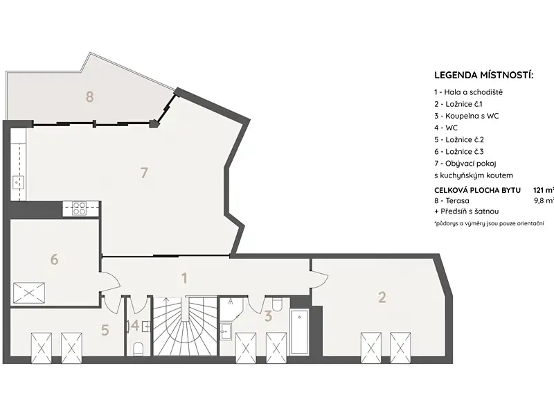 Prodej bytu 4+kk 121 m², Praha – náhled fotky 3