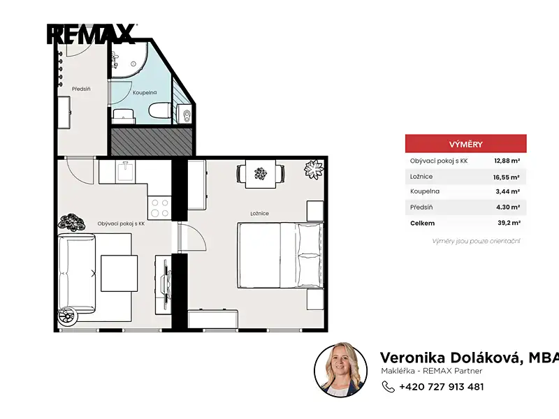 Prodej bytu 2+kk 39 m², Praha – náhled fotky 2