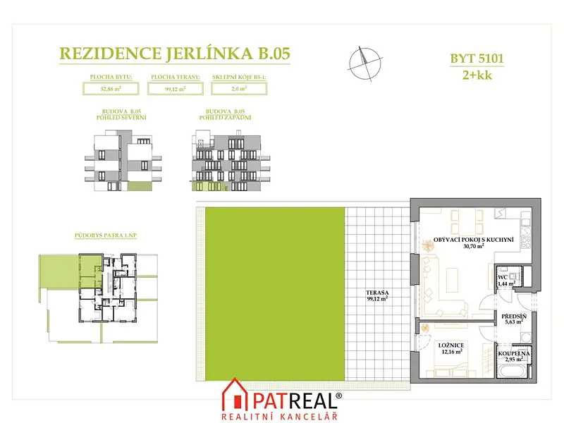 Prodej bytu 2+kk 152 m², Brno – náhled fotky 2