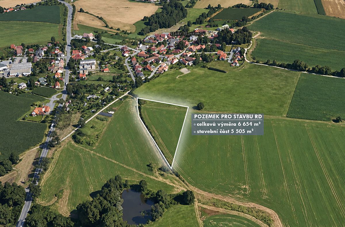 Prodej stavebního pozemku 6654 m² – fotografie 2