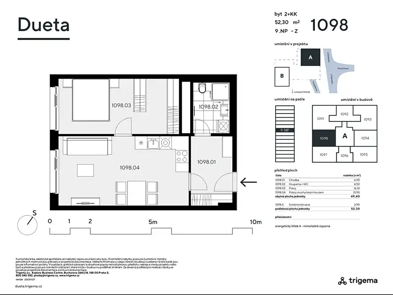 Prodej bytu 2+kk 49 m², Praha – náhled fotky 3
