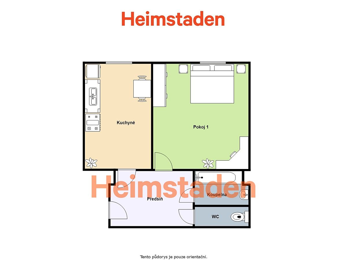 Pronájem bytu 1+1 37 m²