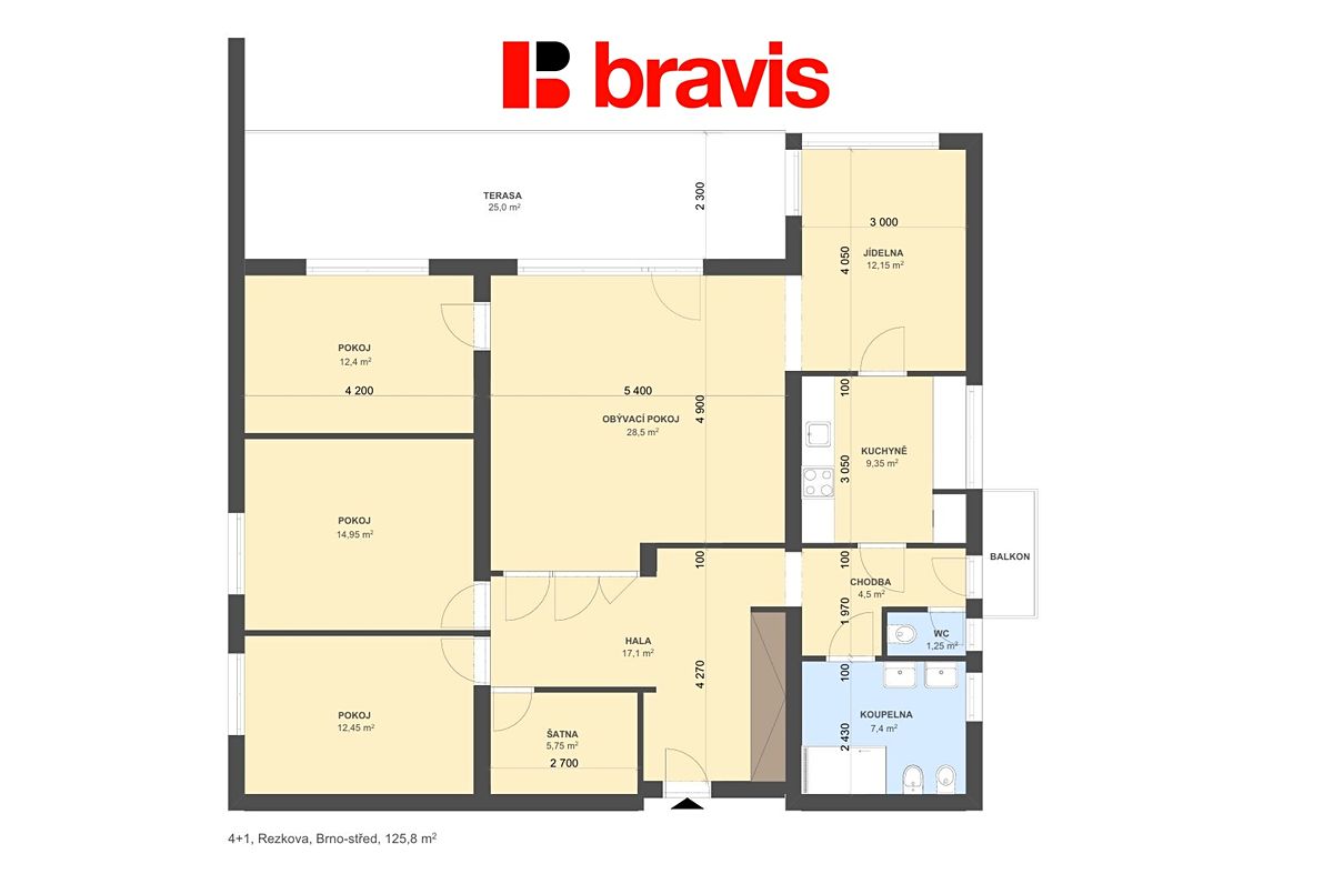 Pronájem bytu 4+1 147 m² – fotografie 2