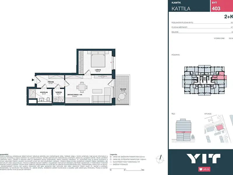 Prodej bytu 2+kk 48 m², Praha – náhled fotky 2