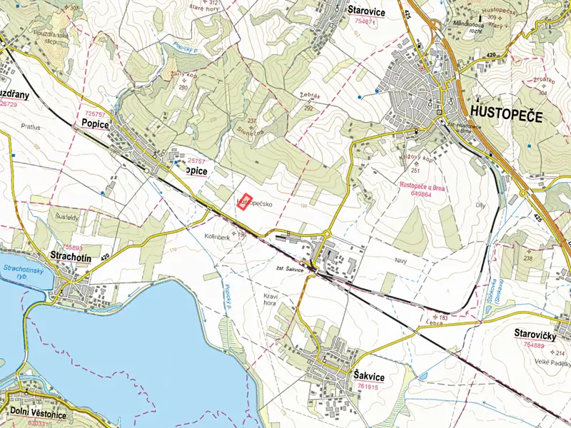 Prodej pole 30381 m², Popice – náhled fotky 2