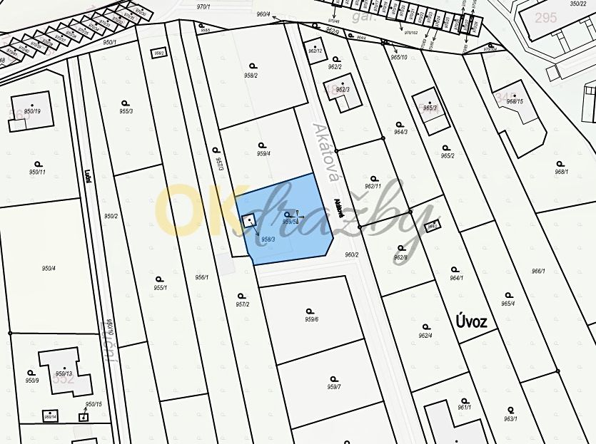 Dražba stavebního pozemku 793 m², Znojmo – fotka 1 z 3