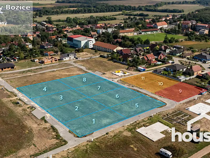 Prodej stavebního pozemku 864 m², Božice – náhled fotky 2