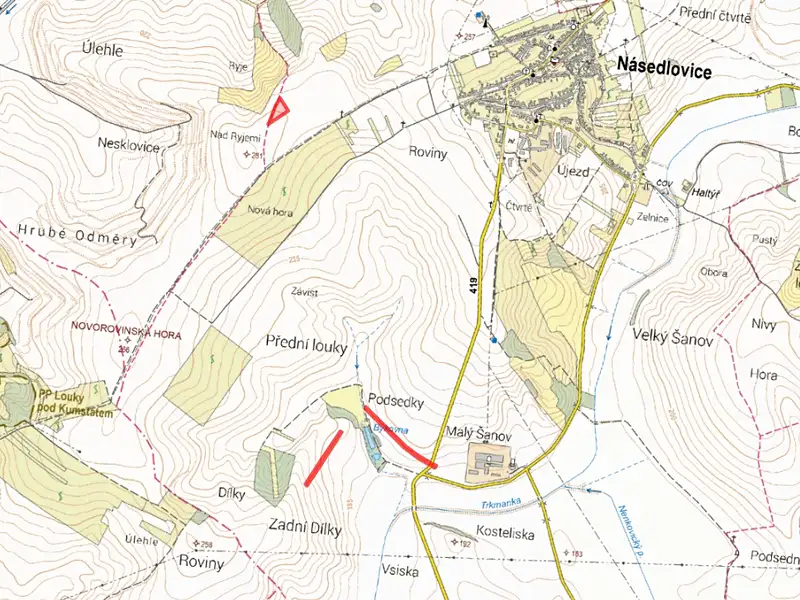 Prodej pole 11062 m², Násedlovice – náhled fotky 3