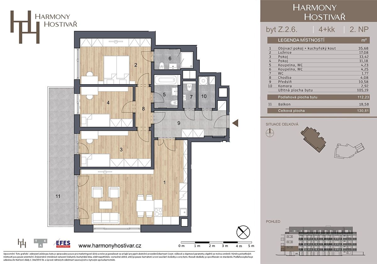 Prodej bytu 4+kk 112 m² – fotografie 4