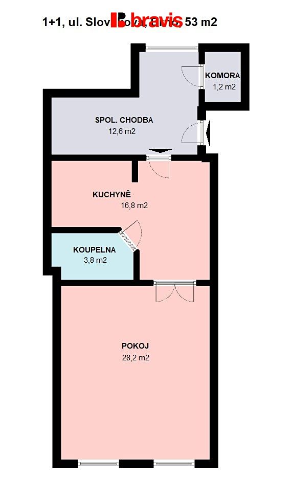 Prodej bytu 1+1 53 m² – fotografie 5