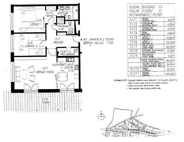 Квартира 3+kk на продаж, 88 м² (22 з 22)