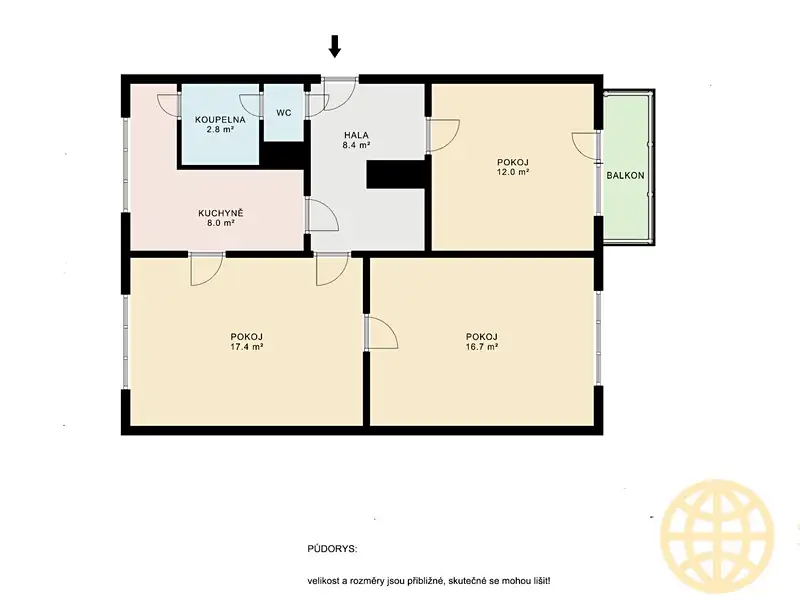 Prodej bytu 3+1 65 m², Kamenice nad Lipou – náhled fotky 2