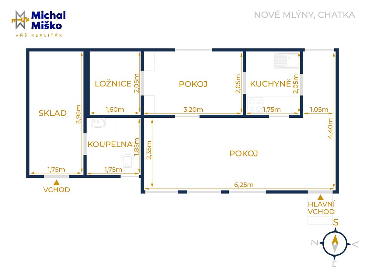 Prodej chaty 34 m², pozemek 120 m² – fotografie 2