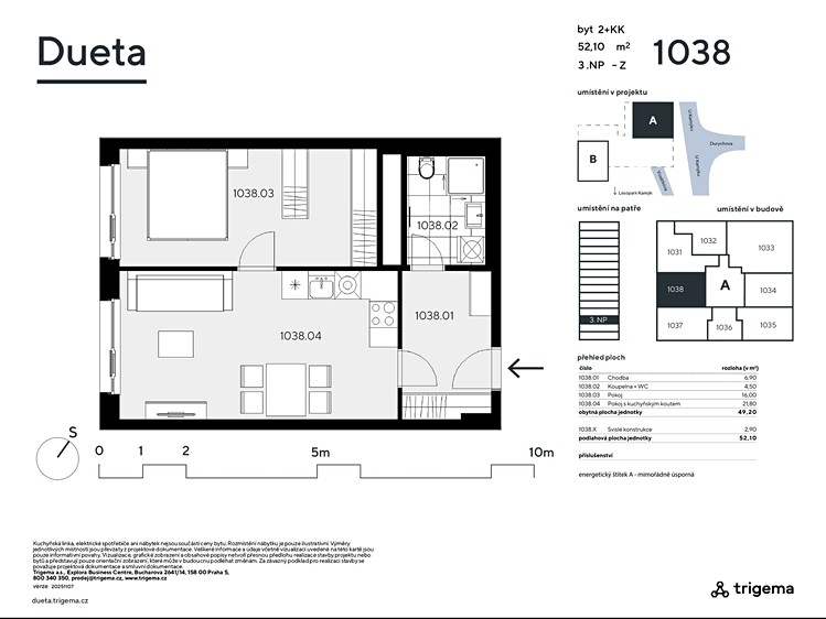 Prodej bytu 2+kk, 49 m² (3 z 11)