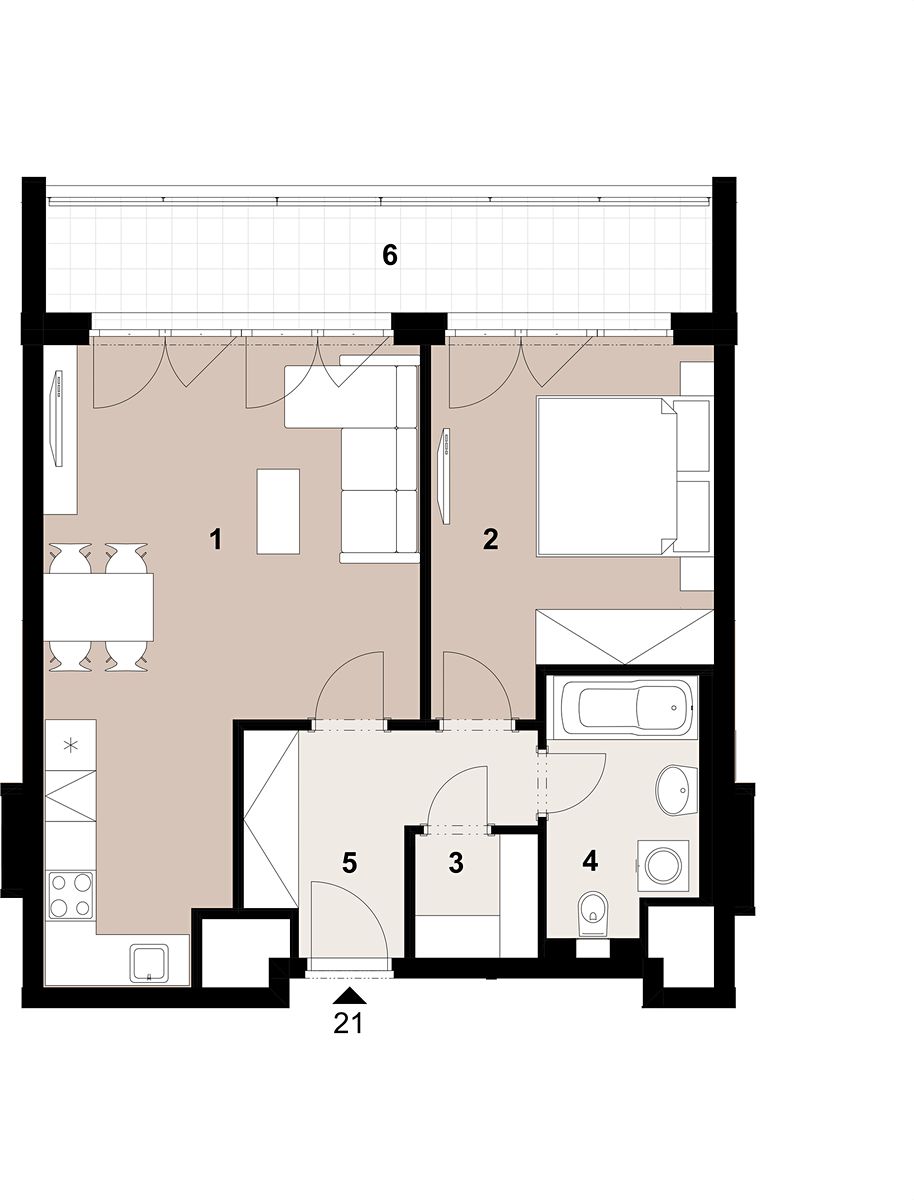Prodej bytu 2+kk 54 m² – fotografie 2