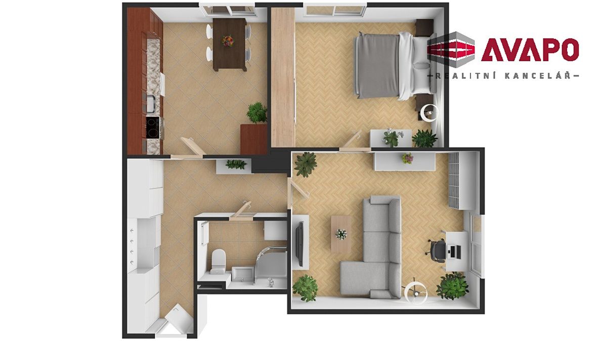 Prodej bytu 2+1 60 m² – fotografie 2