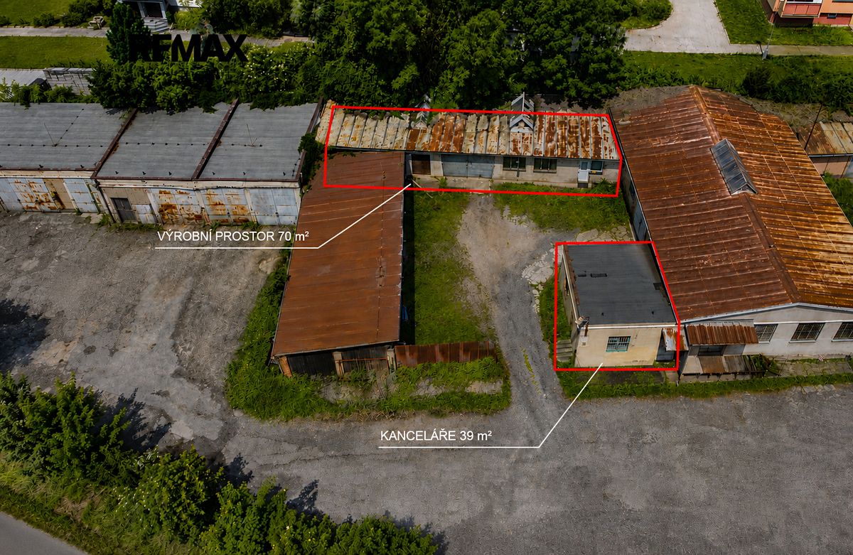 Pronájem výrobní haly, prostoru 109 m²