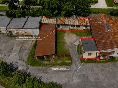 Pronájem výrobní haly, prostoru 109 m²