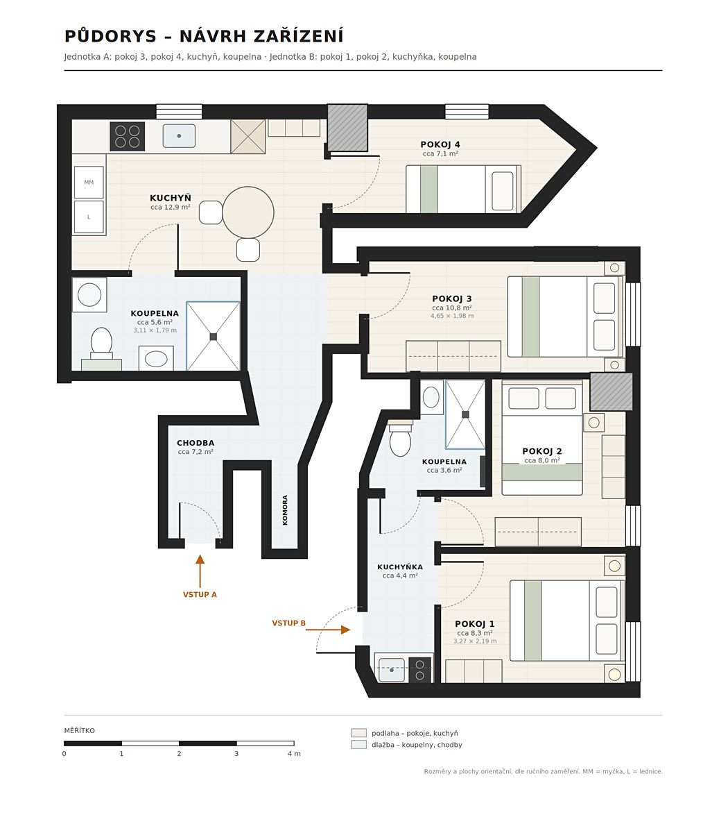 Prodej bytu 4+1 60 m² – fotografie 3