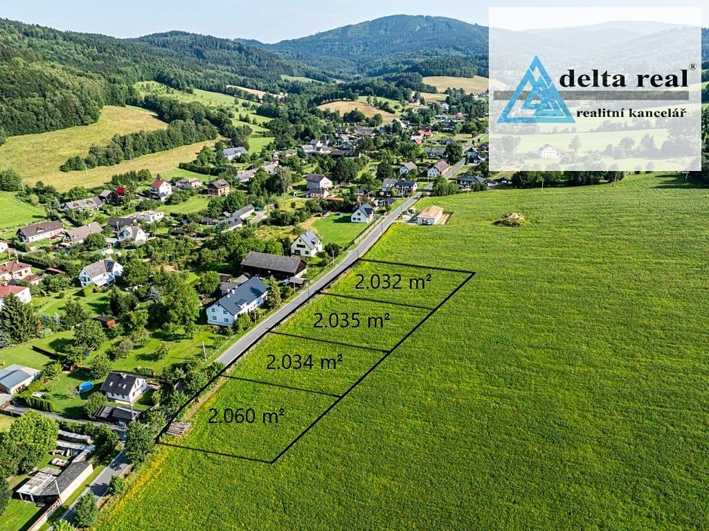 Prodej stavebního pozemku 2034 m² – fotografie 3