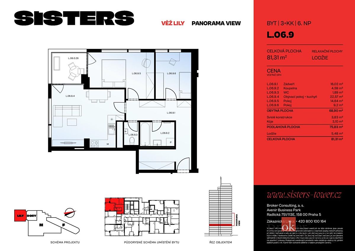 Prodej bytu 3+kk 81 m² – fotografie 3