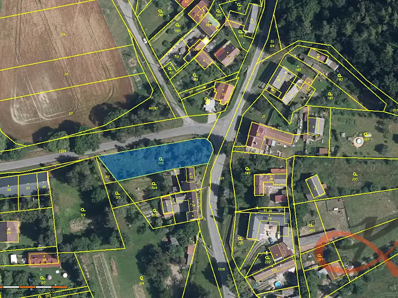 Prodej stavebního pozemku 1020 m², Laškov – náhled fotky 2