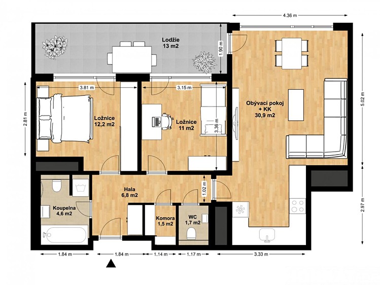 Квартира 3+kk на продаж, 85 м² (9 з 19)