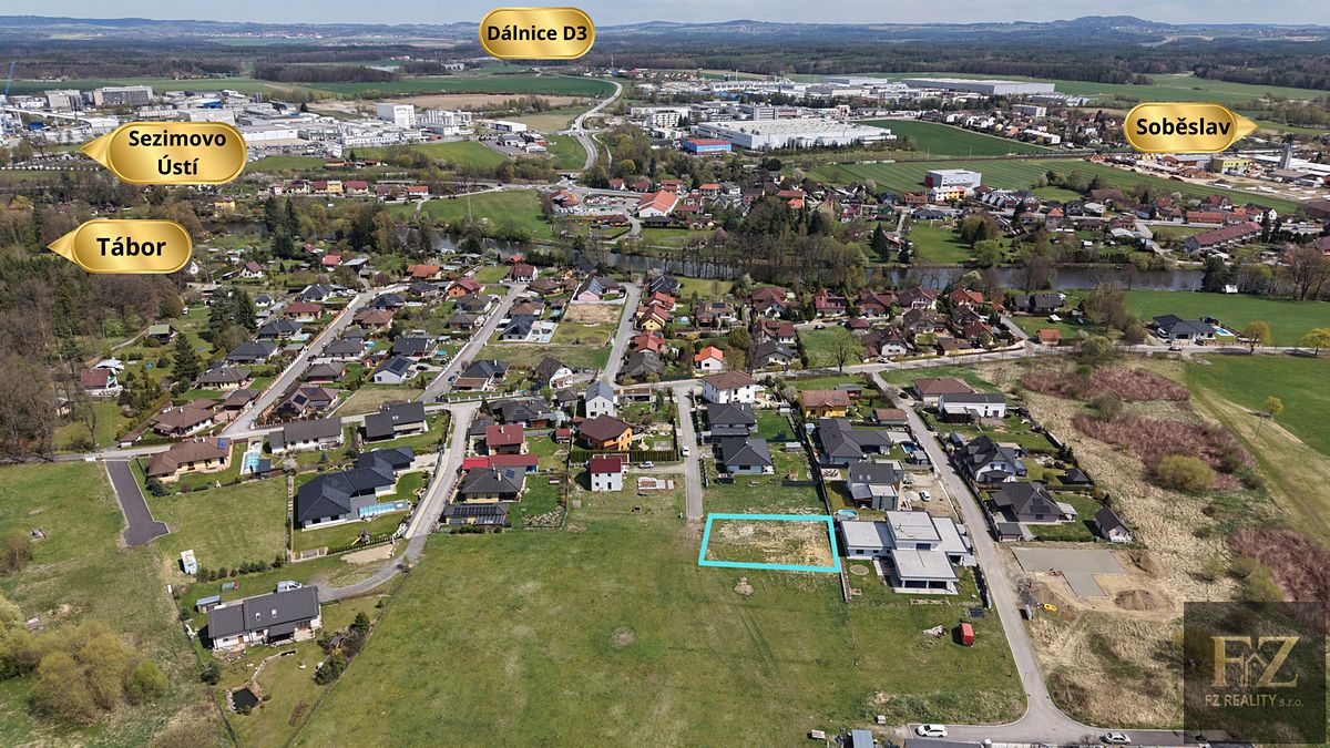 Prodej stavebního pozemku 664 m², Planá nad Lužnicí – fotka 1 z 3